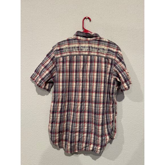 Harley Davidson Flannel Short Sleeve Mens M - Picture 2 of 6